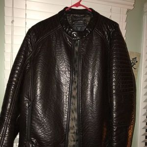 Guess men’s faux leather jacket